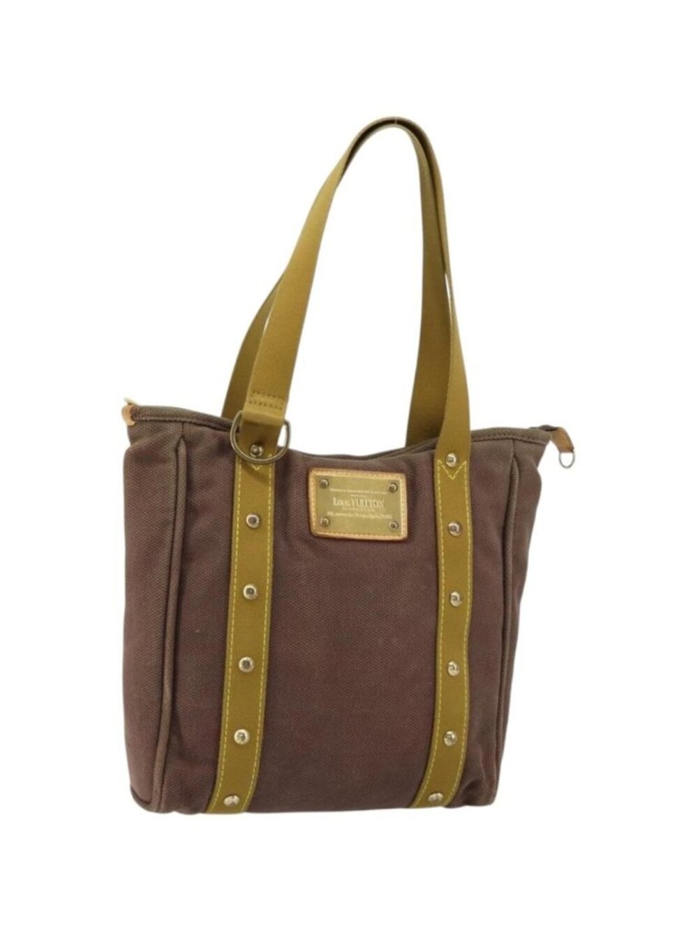 LOUIS VUITTON Antigua Cabas MM Tote Bag Brown M40086